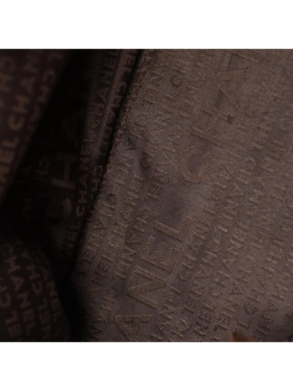 Chanel Shoulder Bag Choco Bar Dark Brown Caviar Leather
